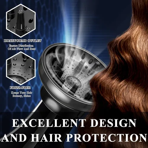 Miniatura 2 de Accesorio Difusor de Secador de Pelo Universal Ajustable Profesional Herramienta de Salón para Cabello Rizado Se Ajusta a la Mayoría de Secadores