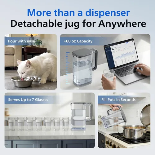 Miniatura 3 de Filtro de agua por ósmosis inversa de mostrador ADD6928DG/37 de Philips, dispensador de agua fría y caliente, sistema purificador dispensador