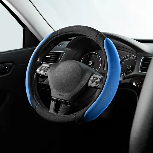 Miniatura 18 de Skechers - Funda para volante de automóvil con espuma viscoelástica, funda antideslizante para volante de 14.5-15 pulgadas, diseño cómodo y seguro