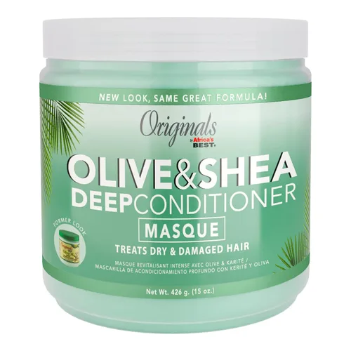 Originals by Africa's Best Tratamiento acondicionador profundo de aceite de oliva, para cabello débil dañado, proporciona acondicionamiento e