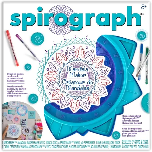 Miniatura 9 de Spirograph Doodle Pad - Artes y manualidades, arte para rascar, tableta de escritura LCD para niños, juguetes para niños, suministros de arte, kit