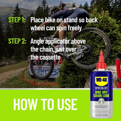Miniatura 3 de WD-40 Bike - Lubricante para bicicletas de todas las condiciones, limpiador para bicicletas, desengrasante, lubricante seco y húmedo