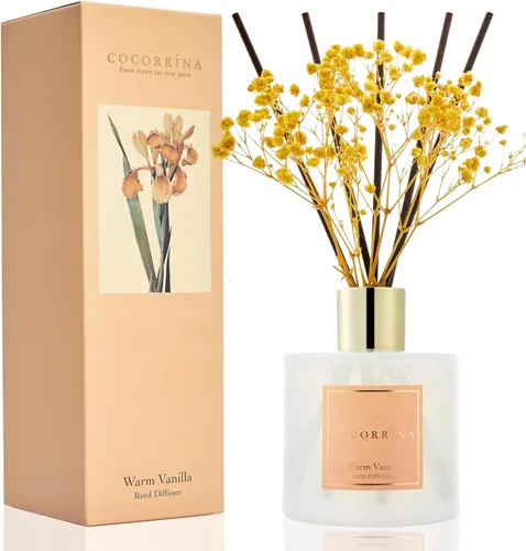 Miniatura 35 de Cocorrína Juego de difusor de varillas - Difusor perfumado de rosa satinada con varillas para el hogar, difusor de varillas para decoración