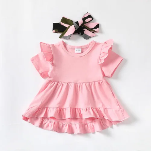 Miniatura 141 de Kucnuzki Conjunto de ropa para bebé niña pequeña, camisa de manga con volantes, pantalón floral, ropa de otoño e invierno para niña
