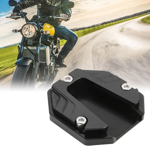 Miniatura 9 de Placa de Kickstand de la motocicleta, placa de extensión del soporte de la motocicleta de la aleación de aluminio