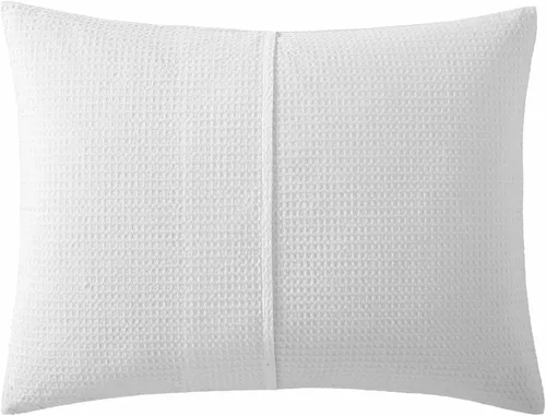 Miniatura 4 de Vera Wang - Juego de funda de edredón tamaño Queen, ropa de cama de algodón suave con fundas de almohada a juego, cierre de botón y lazos interiores