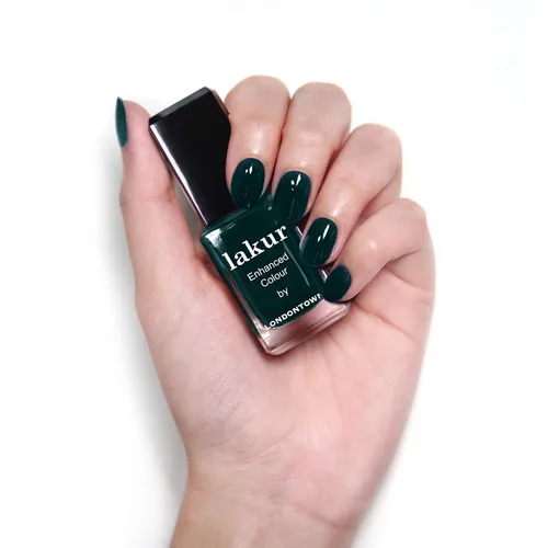Miniatura 4 de LONDONTOWN Lakur Nail Polish – Green, Long-Lasting, Streak-Free, Chip-Resistant 21+ Free Non-Toxic Vegan Nail Color, Strengthens & Hydrates Nails