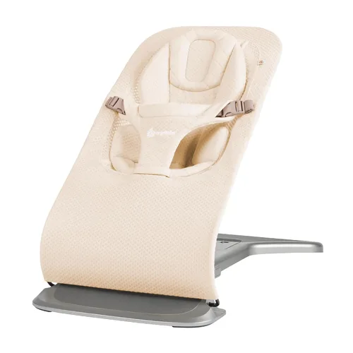 Miniatura 18 de Ergobaby Evolve 3 en 1 Bouncer, Asiento de bebé ajustable de múltiples posiciones, se adapta desde recién nacido hasta niño pequeño, Gris claro