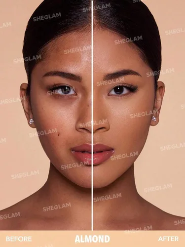 Miniatura 2 de SHEGLAM SKin-Focus base de maquillaje en polvo para cobertura completa con control de aceite, ligera, maquillaje facial en polvo prensado - Melocotón