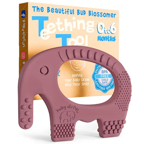 Miniatura 12 de Juguetes de dentición Baby Elefun para bebés 5X Alivio del dolor Sin retraso 0-6 meses Azul 34-38 Azul