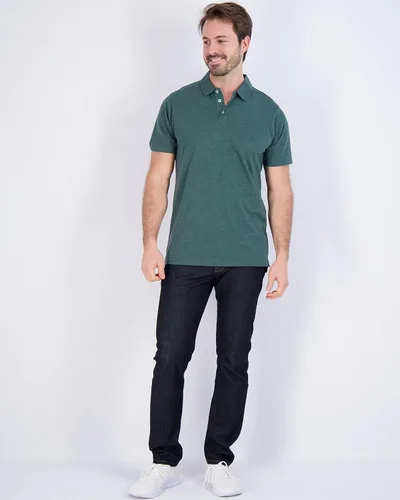 Miniatura 5 de Real Essentials Paquete de 3 Polo de manga corta de algodón para hombre, polo transpirable de alto rendimiento (disponible en tallas grandes y altas)