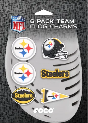 Miniatura 5 de FOCO unisex-adult NFL Team Logo 6-Pack Shoe Charms