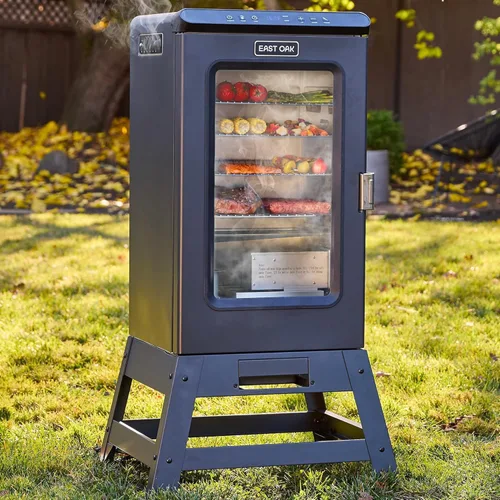 Miniatura 12 de EAST OAK Ahumador eléctrico de 30 pulgadas para exteriores Humos hasta 6 veces más largos en una sola carga Cargador de virutas lateral