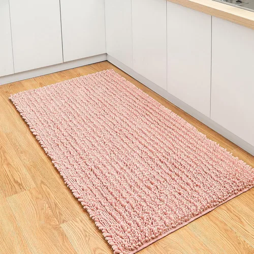 Miniatura 88 de FLOLEOPA Alfombras de Baño de Microfibra de Felpa Suave, Alfombras de Baño Absorbentes Antideslizantes Lavables a Máquina, Tapetes de Baño para Beige