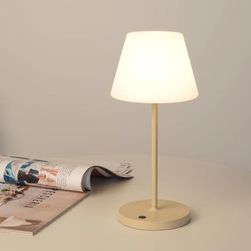 Miniatura 13 de WEILAILUX Lámpara de mesa para exteriores operada por batería, impermeable, lámpara de mesa inalámbrica recargable de 4000mAh, lámpara de escritorio