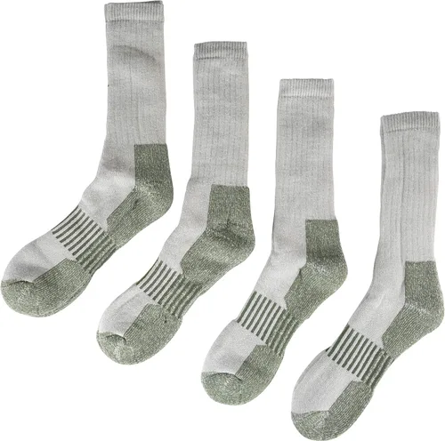 Miniatura 6 de HOT FEET Paquete de 4 calcetines para hombre, calcetines de senderismo activos y exteriores, totalmente acolchados, mezcla de lana térmica