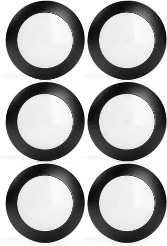 Miniatura 8 de LUNABODE - Luces de techo LED regulables de 4/6 pulgadas, paquete de 6, 16.5 W/2700 K, elegante lámpara de techo para pasillo, cocina, comedor