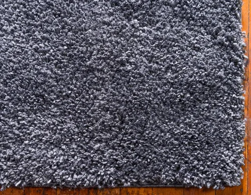 Miniatura 7 de Unique Loom Davos Shag Collection - Alfombra de área, color liso (4 pies 1 pulgada x 6 pies 1 pulgada, rectangular, color pimienta)