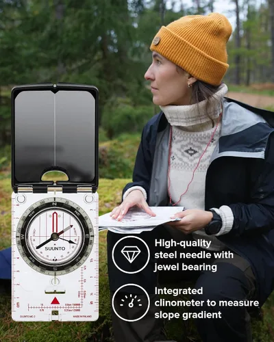Miniatura 20 de SUUNTO Brújula MC-2: Brújula de primera línea para profesionales y excursionistas serios