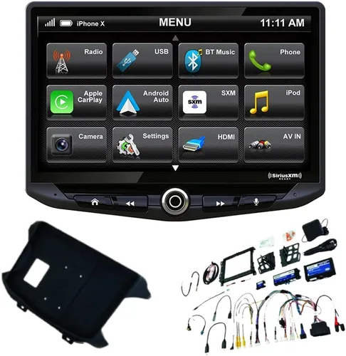 Stinger HEIGH10 Wrangler JL (18-23) y Gladiator JT (20-23) Estéreo de coche con pantalla táctil HD de 10 pulgadas, radio automática Apple