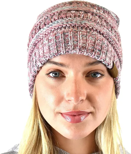 Miniatura 627 de C.C Trendy Warm Chunky Soft Stretch Cable Knit Beanie