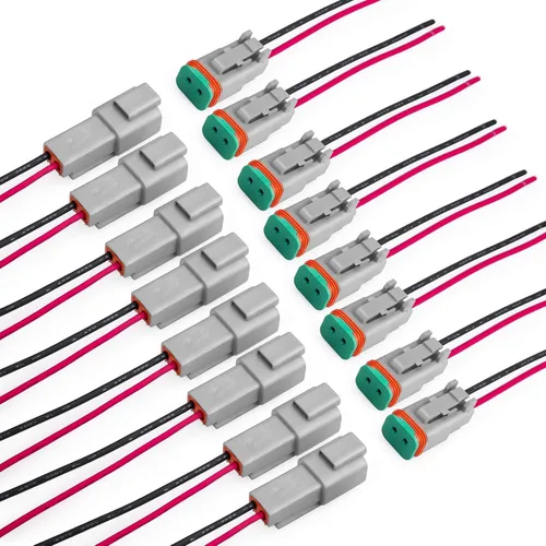 Miniatura 7 de JRready ST9031 Deutsch - Kit de conectores DTP de 2 cables 10AWG (UL3266), conector eléctrico automotriz de 2 pines impermeable IP68, conectores