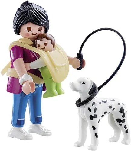 Miniatura 3 de Playmobil 70154 Special Plus Mama con bebé y perro, divertido juego de roles imaginativo, juegos adecuados para niños a partir de 4 años