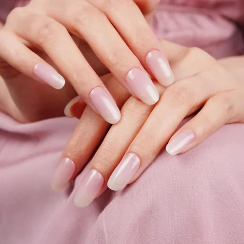 Miniatura 44 de DANNI & TONI Tiras de uñas de gel semicuradas, color rosa champán, ojos de gato, 28 calcomanías de regalo para mujer Aqua Ripple