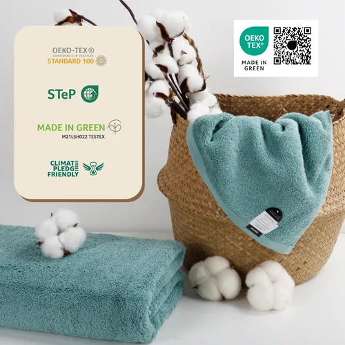 Miniatura 5 de SEMAXE Toalla de baño para baño, toalla 100% algodón con lazo para colgar y etiqueta inteligente, toalla absorbente suave de calidad de hotel y spa