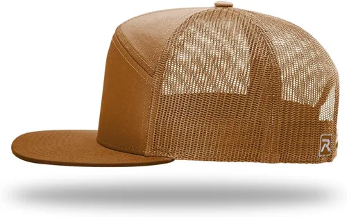 Miniatura 3 de Richardson 168 Hi-Pro 7 Panel Trucker Gorra ajustable Snapback Sombrero de malla OSFM