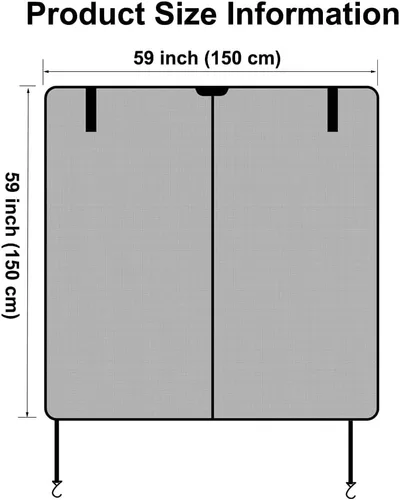 Miniatura 7 de Ovege Malla de Puerta Trasera de Coche para SUV, Pantallas Anti-Insectos para Tienda de Campaña en Coche, Mosquitero Magnético para Esenciales