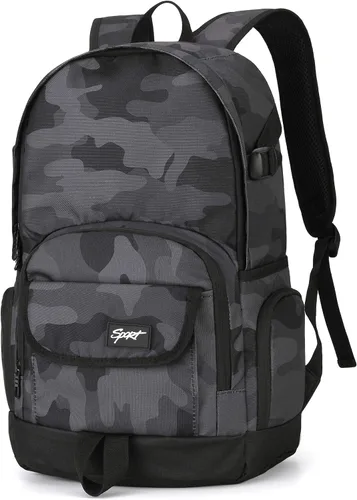 Miniatura 18 de Mochila escolar estilo Rickyh, mochila de viaje para hombres y mujeres, mochila ligera con compartimento para portátil, Tamaño único