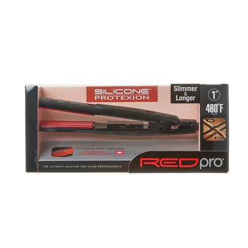 Miniatura 4 de Red Pro - Plancha plana de silicona Protexion de 1 pulgada, ajuste de temperatura ajustable, ultrafino, ligero, adecuado para todo tipo de cabello