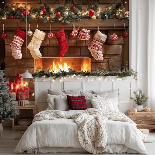 Miniatura 3 de BlissYard Pancarta de Fondo de Navidad de 8 x 6 pies Papá Noel Trineo Reno Feliz Navidad Árbol Muñeco de Nieve Regalos País de las Maravillas