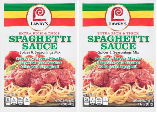 Miniatura 7 de Lawry's Mezcla de especias y condimentos de salsa de espagueti extra rica y gruesa, 1.42 onzas (paquete de 12)