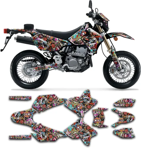 Miniatura 17 de Kit de calcomanías personalizadas para Suzuki DRZ400 E / DRZ400 Enduro / DRZ400E / DR-Z400E / DRZ400 EN 1999-2024, SZDRSE9919003-KO
