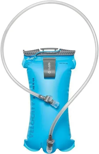 Miniatura 3 de HydraPak Velocity Depósito de hidratación (1.5L, 2L, 3L), cámara de agua ultraligera, válvula de mordida autosellante, a prueba de fugas, Malibú