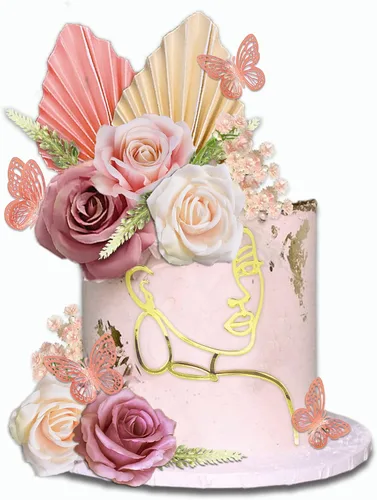 Miniatura 9 de 34 Piezas Decoraciones de Pastel Bohemias de Girasol Decoraciones de Pastel de Mariposa Decoraciones de Pastel de Feliz Cumpleaños con Bolas