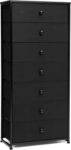 Miniatura 13 de Crestlive Products Cómoda alta, torre de almacenamiento Fabirc de 8 cajones, cajoneras - Unidad organizadora vertical para dormitorio, pasillo
