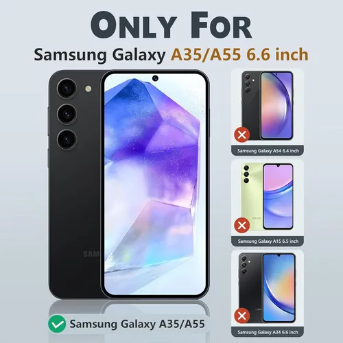 Miniatura 80 de Jeylly Compatible con Samsung Galaxy A22 5G Funda, Funda Samsung A22 5G con 2pcs protectores de pantalla de vidrio templado