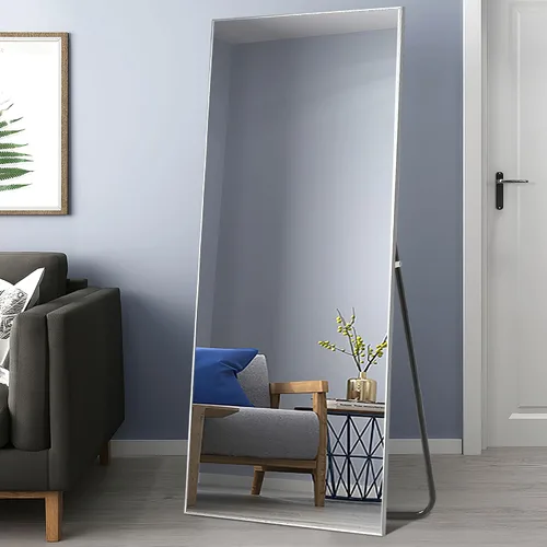 Miniatura 18 de MIRUO - Espejo de pared para colgar sobre la puerta, marco de poliestireno para baño, dormitorio, sala de estar, dormitorio y más