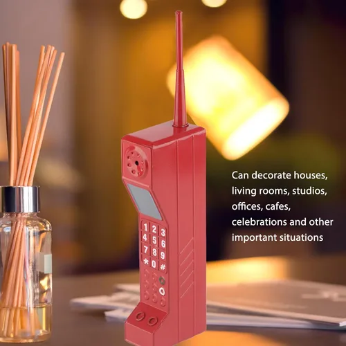 Miniatura 3 de Teléfono celular vintage, adorno retro de ladrillo para teléfono celular, accesorios de teléfono de ladrillo de la vieja escuela, modelo retro