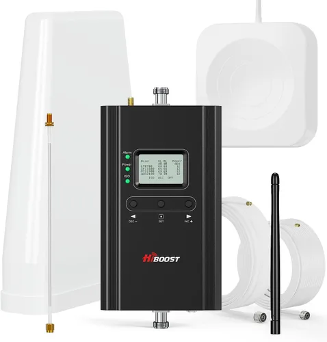 HiBoost Amplificador de señal de teléfono celular Amplificador de señal para mejorar la señal celular para el hogar y la oficina hasta 1,000 – 4,000