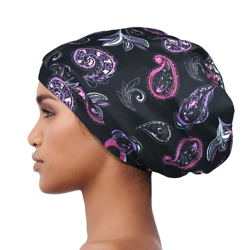 Miniatura 37 de Alnorm - Gorro con forro de satén y suave banda elástica para hombres y mujeres, talla única Se ajusta a la mayoría