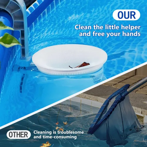 Miniatura 6 de Paquete de 50 calcetines de piscina para filtros de piscina, filtros de cestas y desnatadores para filtrar desechos y hojas, sistema de filtro