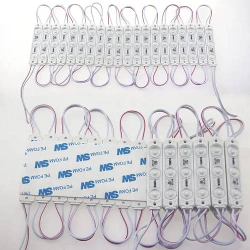 Miniatura 5 de Super brillante 200 unids nuevo modelo 2835 3 LED módulo signo luces escaparate llevó luz impermeable decorativa luz para tablero de publicidad led