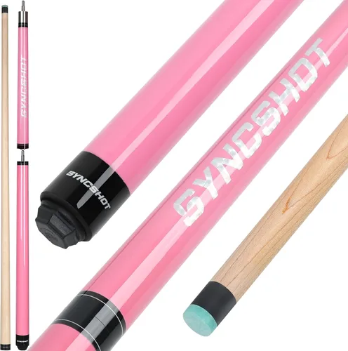 Miniatura 10 de 2 en 1 Heavy Break Jump Cue: 3 piezas Break Cue Pool Stick 58 pulgadas 0.551 in Pro Tips Fas-Grade Maple Wood Jump&Break Palos de taco de piscina
