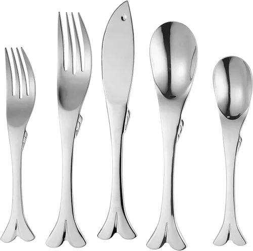 Miniatura 7 de Supreme Housewares Juego de cubiertos de acero inoxidable 18/8 de 20 piezas, para 4 personas, incluye cuchillos, tenedores, cucharaditas, tenedores