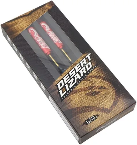 Miniatura 2 de Yeah Racing Par de choque interno de dos etapas del lagarto del desierto de 328.1 ft m rojo para la correa eslabonada
