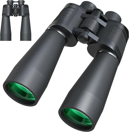 Prismáticos HD de 20 x 60 para adultos de alta potencia con prisma BAK4 y lente FMC para visión clara con poca luz, binoculares de visión grande